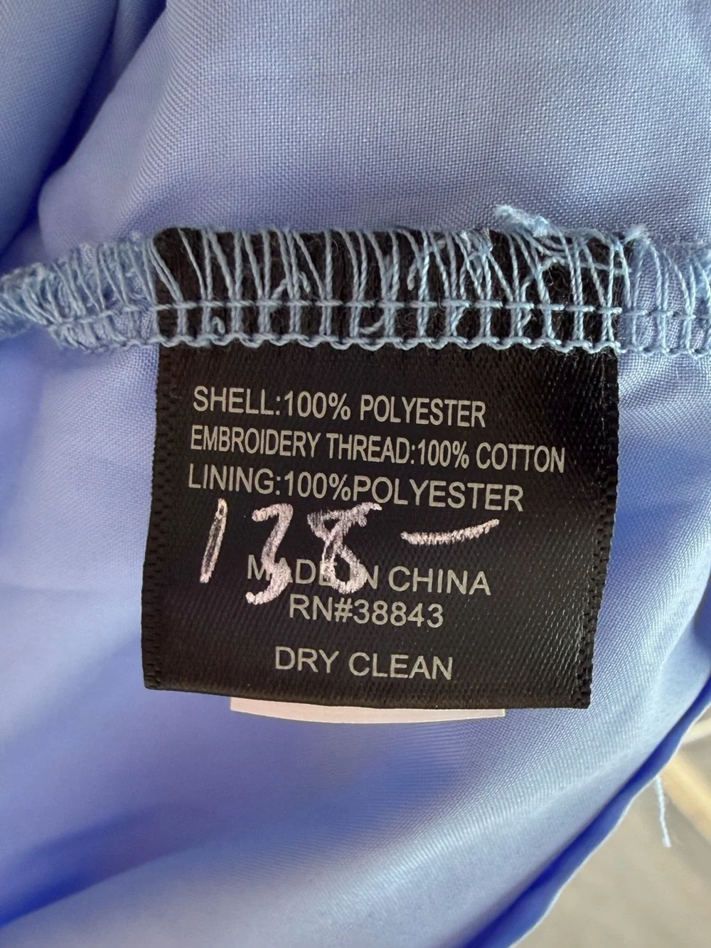 🆕🦋Sam Edelman Light Blue Rope Embroidery Mini Dress Size 10 Summer Floral Resort - Picture 17 of 17